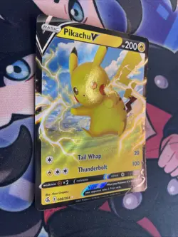 Pokemon TCG Pikachu V 086/264 Fusion Strike Holo Ultra Rare NM - Image 2