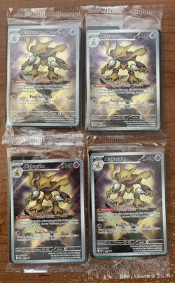 4 Clean Alakazam - Pokemon Mega Evolutions ETB Promo 009 - SEALED - Image 1