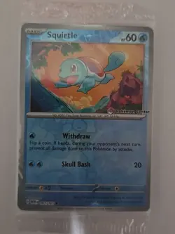 Pokemon Center Squirtle 007 Stamped Promo Pokemon TCG S&V 151 Set SEALED - Image 1