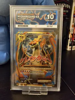 M Charizard EX Full Art 101/108 ACE 10 2016 Pokemon XY Evolutions Perfect Subs - Image 1