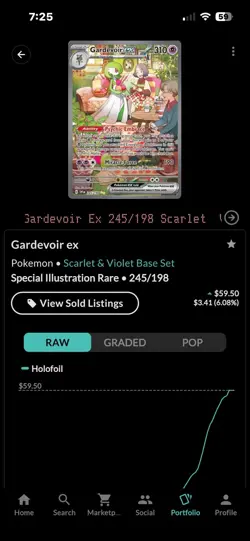 Pokemon TCG Gardevoir EX 245/198 SIR, NOT Graded Close To A PSA 10 If Not A 9.5 - Image 1