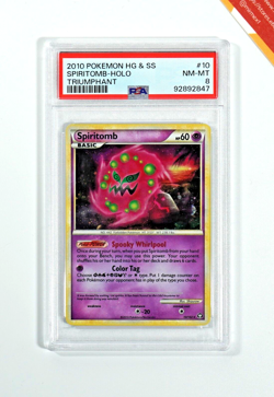 Pokemon PSA 8 Spiritomb #10 Holo Triumphant HG & SS 2010 English - Image 1