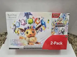Pokemon Scarlet & Violet Prismatic Evolutions Costco Bundle 2-Pack NEW SEALED - Image 1