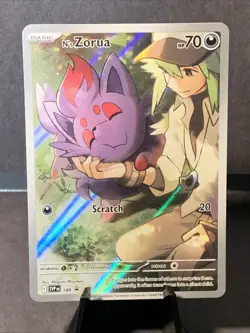 Pokemon TCG N's Zorua 189 Sv: Scarlet & Violet Black Star Promo 189 Full Art - Image 1