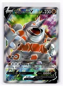 Rhyperior V (Full Art) SWSH03: Darkness Ablaze - Pokemon NM 181/189 - Image 1