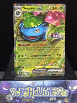 Pokemon Card Venusaur ex 001/142 Stellar Crown Stamped Promo Double Rare NM - Image 1