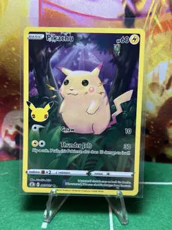 Lot Of 20 Celebrations Pikachu Full Art 005/025 Pokemon Cards - Image 5