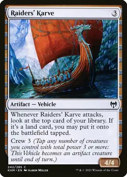 FOIL Raiders' Karve | MtG Magic Kaldheim | English | Near Mint-Mint (NM) - Image 1