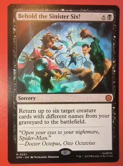 MAGIC,MTG: SPIDER-MAN, BEHOLD THE SINISTER SIX!, 0051, REGULAR, MYTHIC , NM, SPM - Image 1