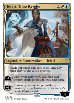 Teferi, Time Raveler (White Border) #91 | NM | Mystery Booster 2 MB2 | Magic MTG - Image 1