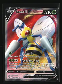 Pokemon BEEDRILL V 160/189 Full Art (2022 SWSH Astral Radiance) NM/Near Mint - Image 1