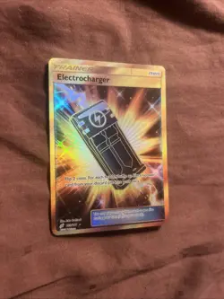 Pokemon TCG Electrocharger Sun & Moon Team Up 193/181 Holo Card Secret Rare - Image 3