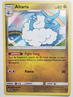 HOLO Altaria 40/70 VLP - Dragon Majesty Pokemon Card - Kyoko Umemoto Art - Image 1