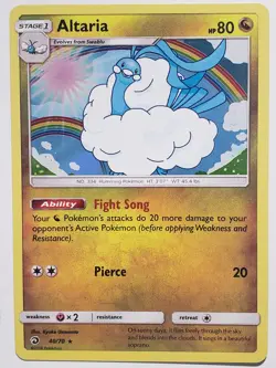 HOLO Altaria 40/70 VLP - Dragon Majesty Pokemon Card - Kyoko Umemoto Art - Image 3