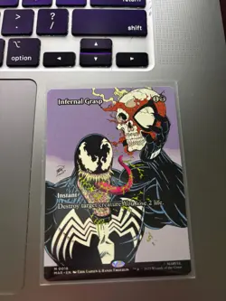 Infernal Grasp #18 FULL ART NM/M MTG Spiderman Magic Card Venom Marvel - Image 1