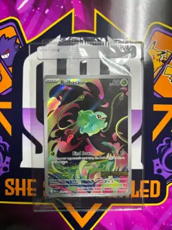 Pokemon Center Bulbasaur 133/132 Mega Evolutions Stamped Promo Sealed. - Image 1