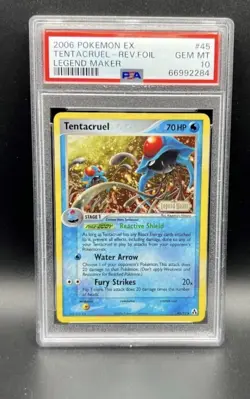 Pokemon Ex 2006 Legend Maker Tentacruel Rev Foil PSA 10! 💎 POP 3 - Image 1