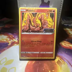 Moltres SWSH185 Brilliant Stars Black Star Prerelease Promo SEALED Pokemon Card - Image 1