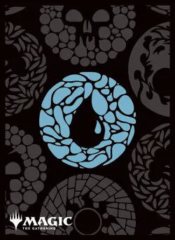 Magic: The Gathering Players Card Sleeve MANA- MINIMALIST Blue Mana (Pattern) MT - Image 1