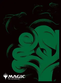 Magic: The Gathering Players Card Sleeve MANA- MINIMALIST Green Mana (Symbol) MT - Image 1