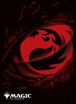 Magic: The Gathering Players Card Sleeve MANA- MINIMALIST Red Mana (Symbol) MTGS - Image 1