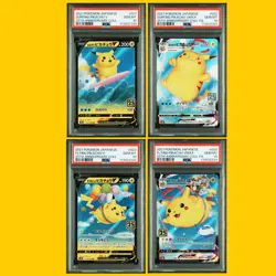 PSA10 pokemon card 4 consecutive 25th Surfing Pikachu Flying Pikachu VMAX - Image 1