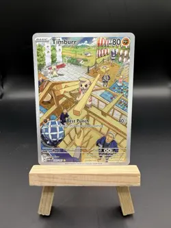 Timburr 183/167 IR Illustration Rare Pokemon 2024 Twilight Masquerade - Image 1