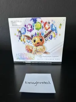 Pokemon Center Prismatic Evolutions Elite Trainer Box | Sealed PC w/ Small Tear - Image 1