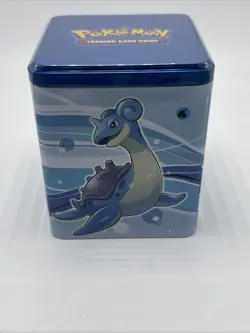 Pokemon TCG 2022 Water Type Stacking Collector Tin 3 Booster Packs New Sealed - Image 1