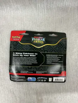 Pokemon TCG Paldean Fates Tech Sticker Collection 3 Packs - Maschiff - Image 2