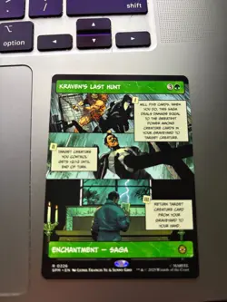 x1 Kraven's Last Hunt - Borderless R MTG Marvel's Spider-Man M/NM, English Pre-O - Image 1