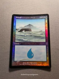 MTG 7th Edition Foil Island #333 Magic The Gathering Free Shipping - Image 1