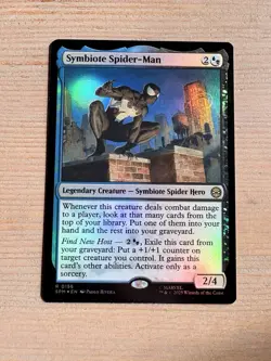 Symbiote Spoder-Man - 156 - MTG: Marvel’s Spider-Man: Eternal - Rare - FOIL - Image 1