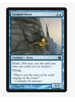 Cloaked Siren MTG JOU LP | EDH Tempo Fliers Flash Flying Siren Tribal Control - Image 1