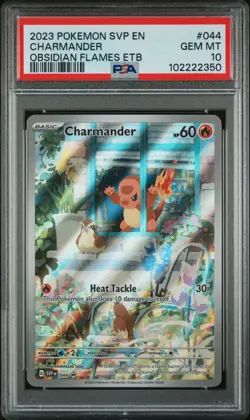 2023 POKEMON SVP EN-SV BLACK STAR PROMO #044 CHARMANDER PSA 10 - Image 1