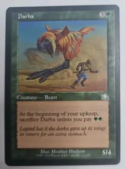 MTG Magic The Gathering Card Darba Creature Beast Green Prophecy - Image 1