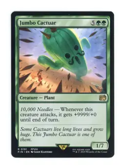 Jumbo Cactuar R 0191 Regular Final Fantasy Magic the Gathering MTG Card Eng NM - Image 1