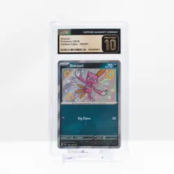 2024 Pokemon Sneasel Holo #182 Scarlet & Violet: Paldean Fates CGC 10 PRISTINE - Image 2