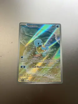 Squirtle 170/165 Sv: Scarlet & Violet 151 Holo Rare Pokemon TCG NM CLEAN - Image 1