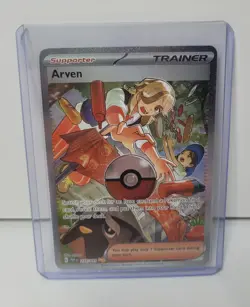 Pokemon Paldean Fates Arven #235 Special Illustration Rare (Near Mint) - Image 1
