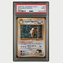 PSA 9 Pokemon Giovanni's Persian Holo Japanese Gym 2 1999 - Image 1
