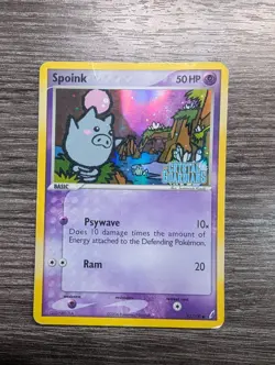 Spoink #62/100 Reverse Holo HP/Damaged - Pokemon TCG Crystal Guardians - Image 1