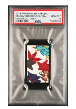 PSA 10 GEM MINT Gengar Dodrio Seadra 2013 Hanafuda Kanto October Japanese - Image 1