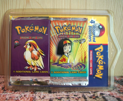 1999 Pokemon TCG Booster Blister 4 Pack Sealed Base Set 2 Jungle Rocket Gym Hero - Image 1