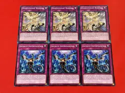 3x Infinite Impermanence + 3x Dimensional Barrier | 1st Edition | NM | YuGiOh! - Image 1