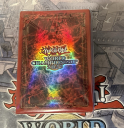 Yugioh World Championship 2025 WCS Red Sleeves Sealed 100 Count Pack Official - Image 1