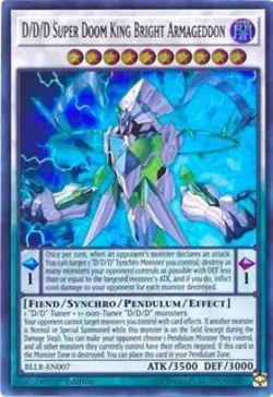 1x D/D/D Super Doom King Bright Armageddon - 1st NM Eng YuGiOh - Light's Revenge - Image 1