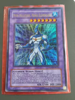 carte yu gi oh Neos Aquatique, Heros Elementaire Ultra Rare POTD-FR031 - Image 1