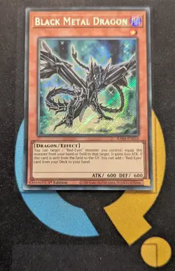 RA04-EN016 Black Metal Dragon Secret Rare 1st Ed YuGiOh - Image 1