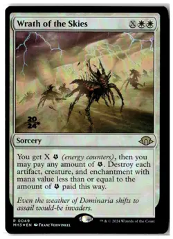 MTG Foil Wrath of the Skies - Prerelease Cards Misprint Lightly Played English - Image 1